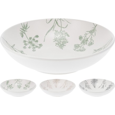 Skål Keramik Vit/Svart