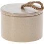Ljus Beige Keramikburk med lock 
