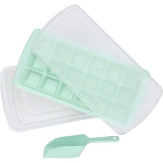 Iskub Förvaring Grön Rosa Grå Greige