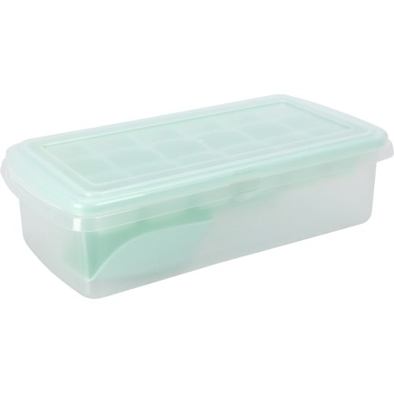 Iskub Förvaring Grön Rosa Grå Greige