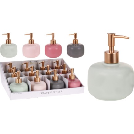 Tvålpump Keramik Mörkrosa