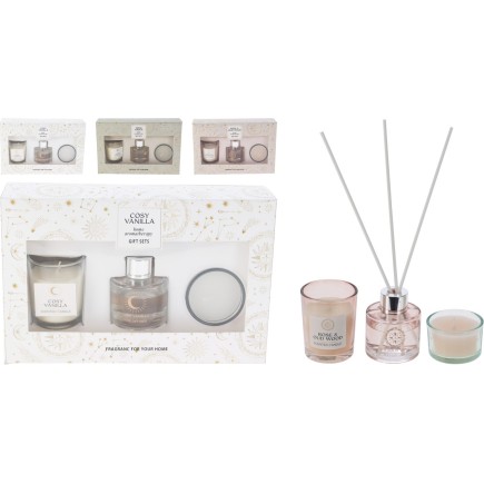 Aromaset Doftoljor Doftljus Doftpinnar Rose & Oud Wood