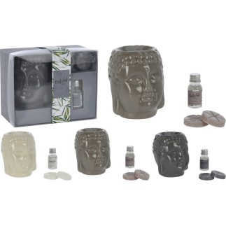 Aromaset Buddha Aromalampa Vax Doftolja Lotus Presentset