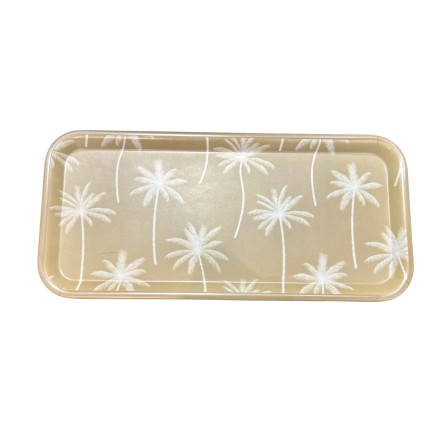 Bricka Palmer Beige/Vit Melamin