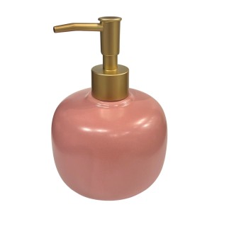 Tvålpump Keramik Mörkrosa