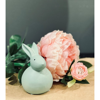 Kanin Porslin 11 cm Grön