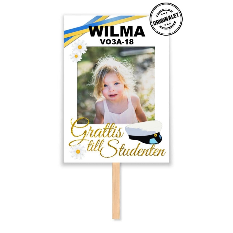 Studentskylt 50x70cm GLITTER NR 06 Studentskylt 50x70cm GLITTER NR 06