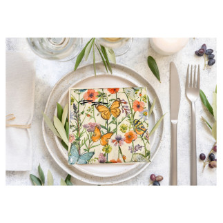 Servetter Fjärilar 33x33 cm 20-pack