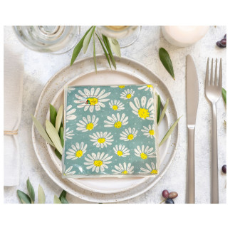 Servett Daisy 33x33 cm