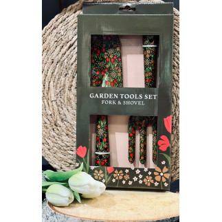 Trädgårdsverktyg Blommor Brun 2 delar