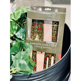 Trädgårdsverktyg Blommor Brun 2 delar