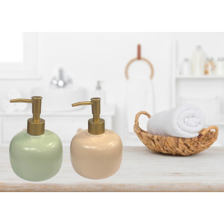 Tvålpump Keramik Mörkrosa