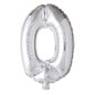 Ballong Siffra 0 Silver 86 cm Ballong Siffra 0 Silver 86 cm