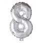 Ballong Siffra 8 Silver 86 cm Ballong Siffra 8 Silver 86 cm