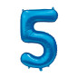 Ballong Siffra 5 Blå 86 cm Ballong Siffra 5 Blå 86 cm