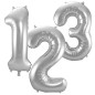 Ballong Siffra 8 Silver 86 cm Ballong Siffra 8 Silver 86 cm