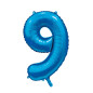 Ballong Siffra 9 Blå 86 cm Ballong Siffra 9 Blå 86 cm