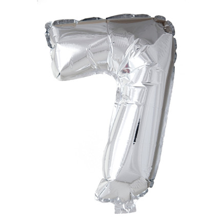 Ballong Siffra 7 Silver 86 cm