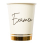 Mugg Examen Vit/Guld 8-pack