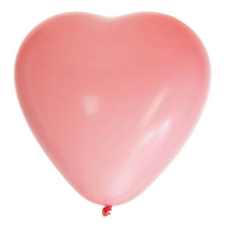 Ballong Hjärta Rosa 8-pack Latex