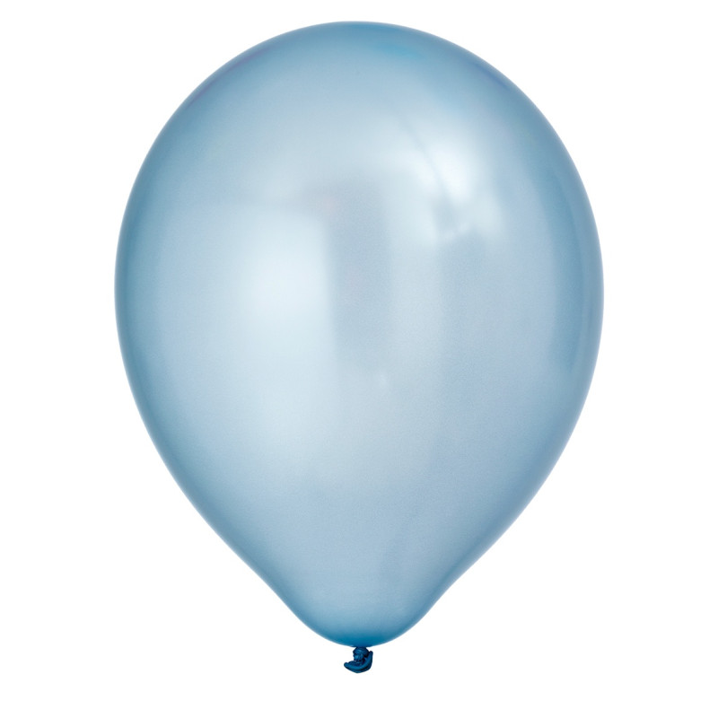 Ballong Blå Pearl Pärlemo 8-pack Latex