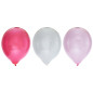 Ballong Metallic Rosa 8-pack Latex