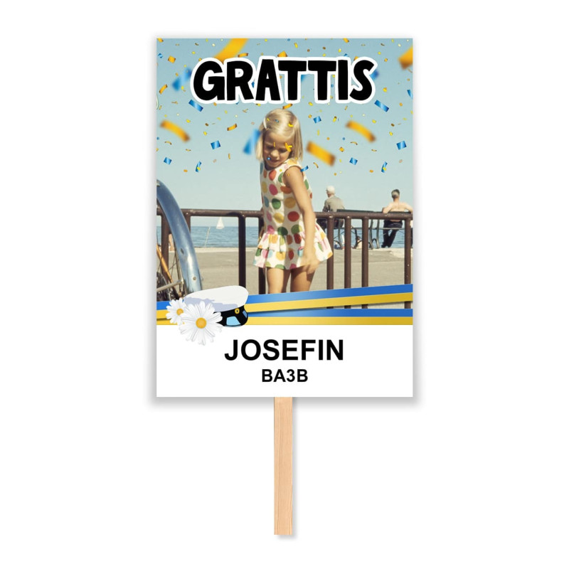 Studentskylt 50x70cm KONFETTI NR 12 Studentskylt 50x70cm KONFETTI NR 12