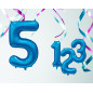 Ballong Siffra 5 Blå 86 cm Ballong Siffra 5 Blå 86 cm
