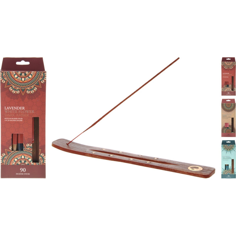 Rökelse med hållare Patchouli 90-pack Rökelse med hållare Patchouli 90-pack