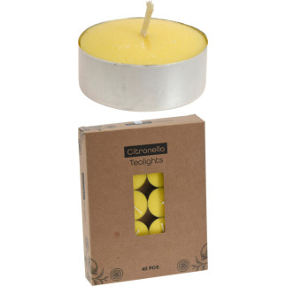 Myggljus Citronella Värmeljus 40-pack