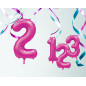 Ballong Siffra 2 Rosa 86 cm