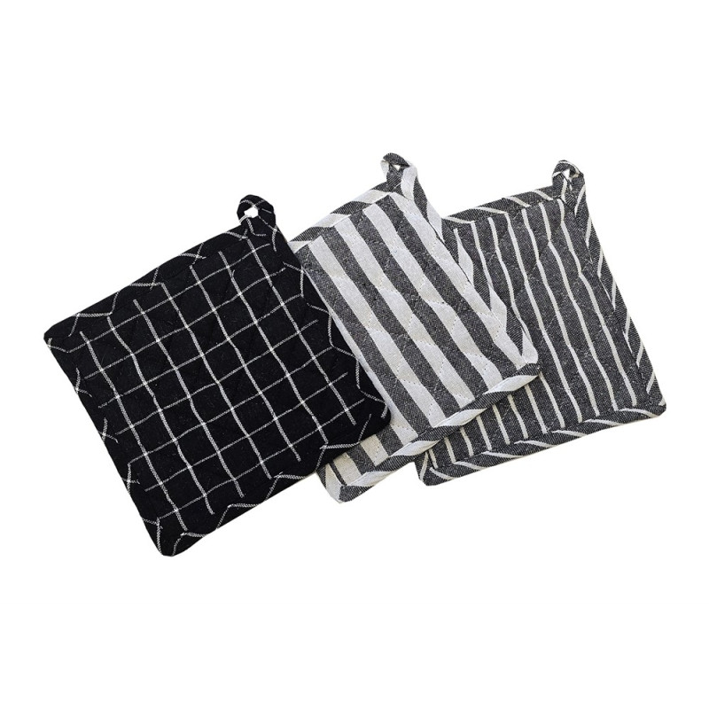 Grytlapp Svart Textil 20x20 cm Grytlapp Svart Textil 20x20 cm