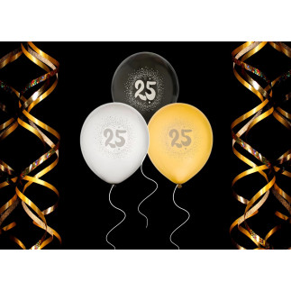 Ballong 25 år 6-pack Latex