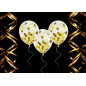 Ballong Konfetti Prickar Guld 6-pack 30 cm Latex