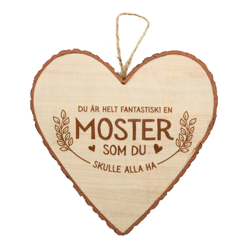 Hjärta Trä Moster wooden heart Hjärta Trä Moster wooden heart
