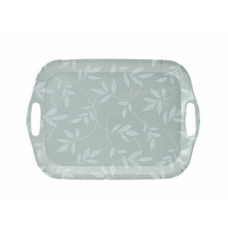 Bricka Blad Grå 21x15 cm