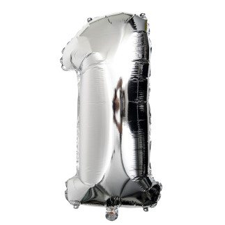 Ballong Siffror 75cm silver