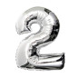 Ballong Siffror 75cm silver