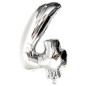 Ballong Siffror 75cm silver