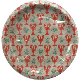 Papptallrik kräftskiva 8-pack