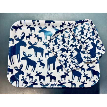 Bricka Älg 21x15 cm