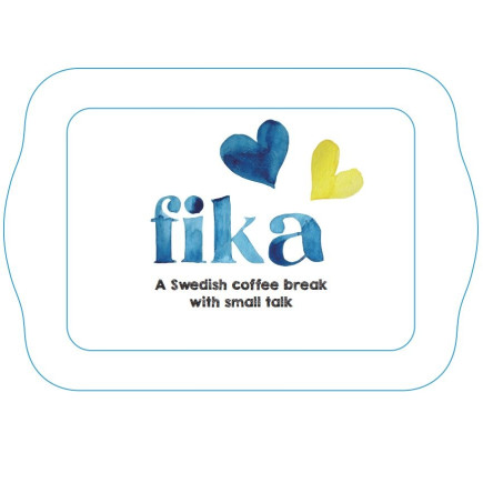 Bricka Fika Swedish 43 cm