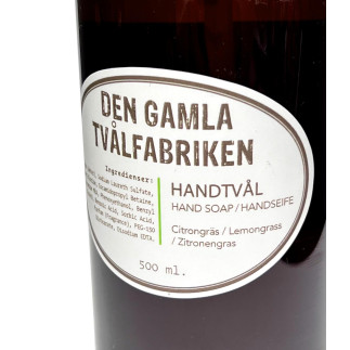 Tvål med pump citrongräs lemongrass 500 ml