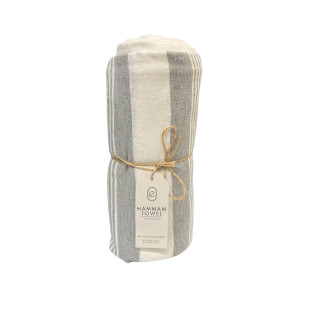 Hamam Handduk Badlakan Strandfilt 150x220 cm Grå