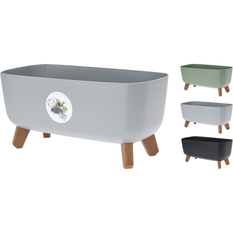 Kruka Urna Svart Plast 39 cm Kruka Urna Svart Plast 39 cm