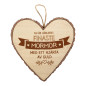 Hjärta Trä Mormor wooden heart