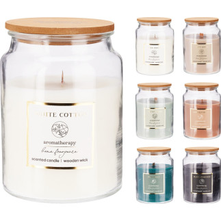 Doftljus Black Snakemod Wooden Wick