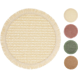 Underlägg Runt Grön Fransar 38 cm 