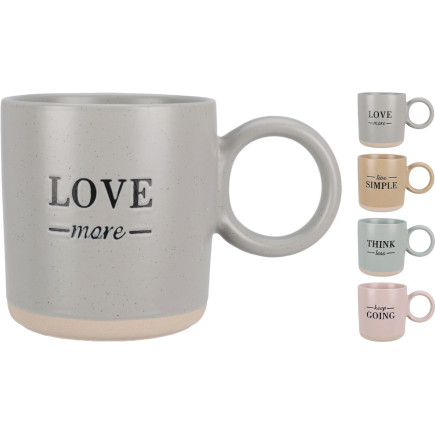 Mugg Blå Think Less 35 cl