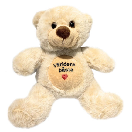Nalle Världens bästa Beige 20 cm